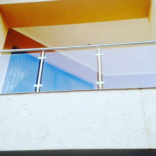 Outdoor glass rails