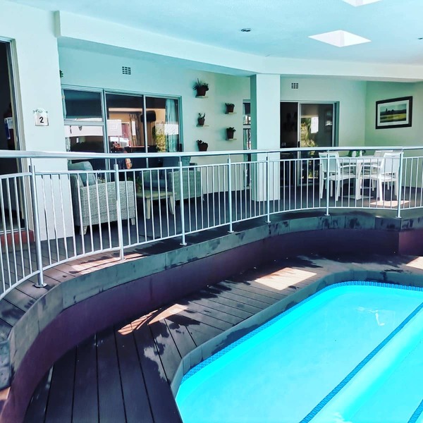 Pool stainless steel ballustrades